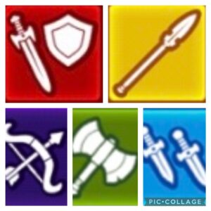 各職業の特徴(ローグ.バーバリアン.レンジャー.ナイト.槍士)